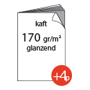 4 pagina's kaft 170g/m², glanzend